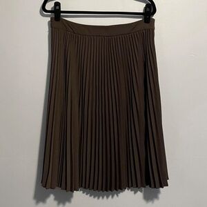 EUC Vintage Pleated Knit Skirt Chocolate Brown 8 / Medium